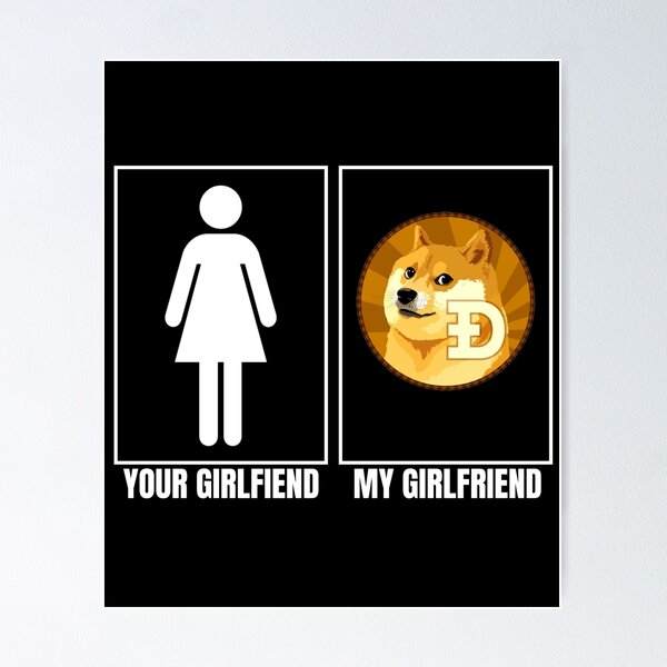 Artikel-Vorschau von Dogecoin DOGE ist meine Freundin, designt und verkauft von Bitcoin-Fashion.