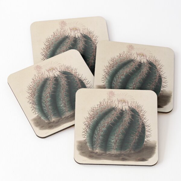 Item preview, Vintage Cactus Illustration with Yellow and Pink Flowers designed and sold by xostarboyxo.