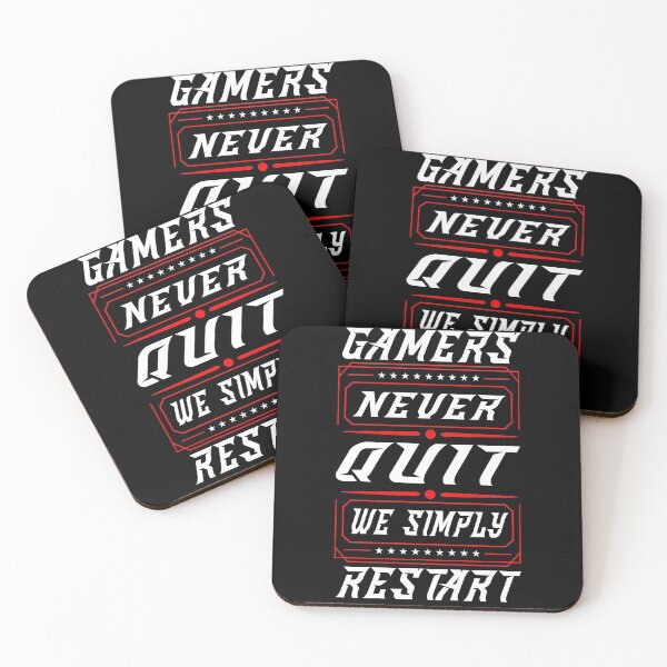 Artikelvorschau, Gamers Never Quit we simply restart Gaming entworfen und verkauft von besTmanuFacture.