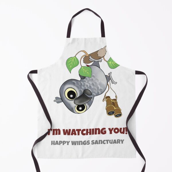 Item preview, HWS Nerdy Birdy ~ African Grey designed and sold by HappyWings.