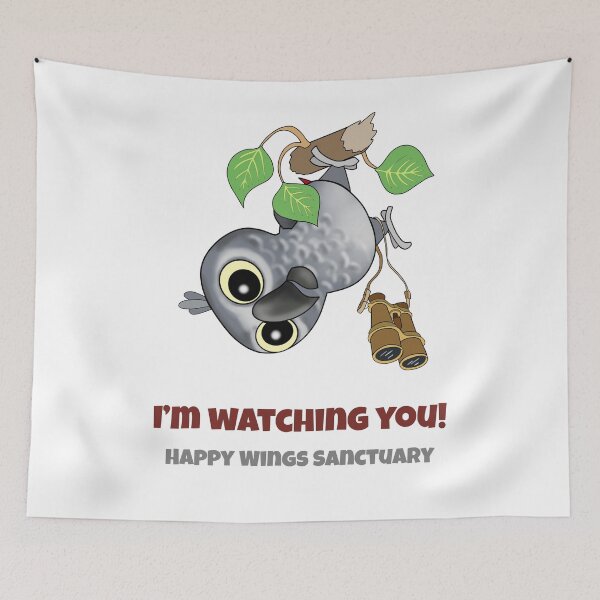 Item preview, HWS Nerdy Birdy ~ African Grey  designed and sold by HappyWings.