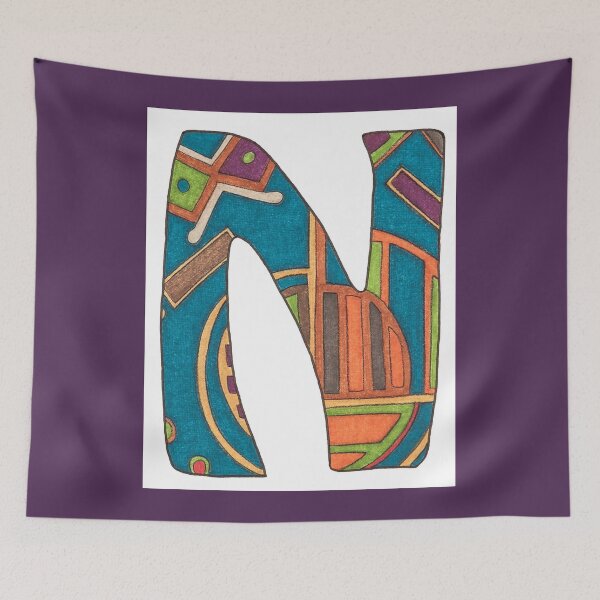 Item preview, Initial N #1 designed and sold by ErinBrieArt.