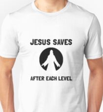 Jesus Saves Level Unisex T-Shirt