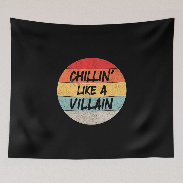 Item preview, Vintage Chillin' Like A Villain Retro Sunset Graphic  designed and sold by DSweethearts.