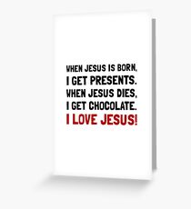 Love Jesus Greeting Card