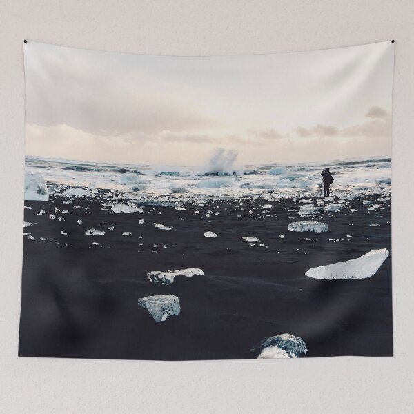 Item preview, Photographer on Diamond Beach, Iceland designed and sold by Carrie Lyman Photography.