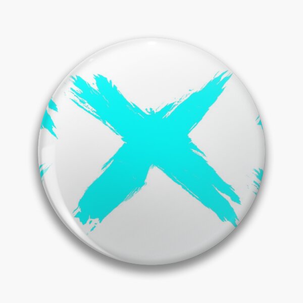 Item preview, Neon Blue X Cross w/o background designed and sold by mcac1d.