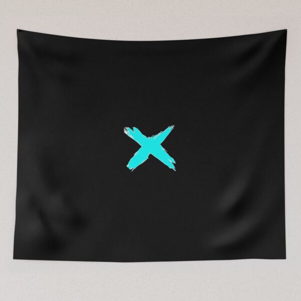 Item preview, Neon Blue X Cross w/o background designed and sold by mcac1d.