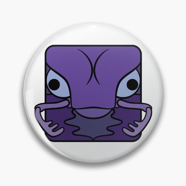 Item preview, Beetle cartoon head square (purple)  designed and sold by TiffanyYau.