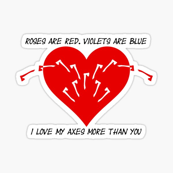 Roses Are Red Stickers Redbubble - roses are red gamer poems roblox