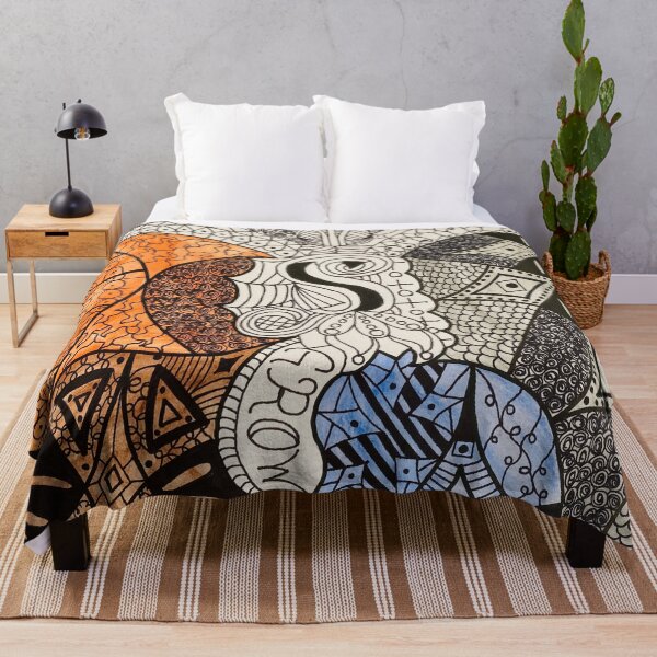 Item preview, Trippy Abstract Elements Zentangle designed and sold by artbyalette.