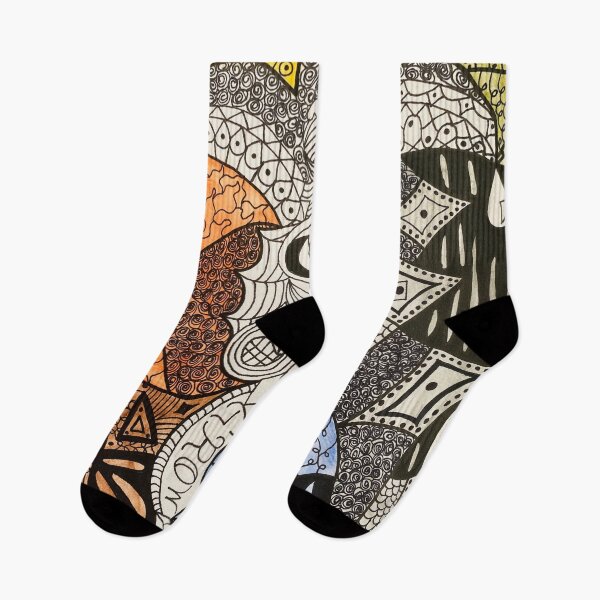 Item preview, Trippy Abstract Elements Zentangle designed and sold by artbyalette.