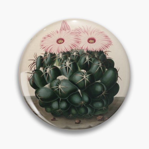 Item preview, Vintage Cactus Illustration with Pink Flowers designed and sold by xostarboyxo.