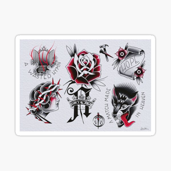 "Architects band logo" Sticker by DesignedFandom Redbubble