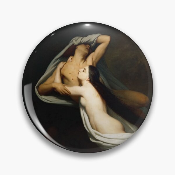 Item preview, Ary Scheffer - Francesca da Rimini and Paolo Malatesta Appraised by Dante and Virgil, Romanticism designed and sold by Francois Champagne-Limoges.