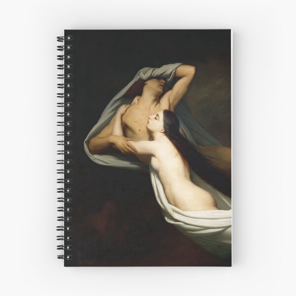 Item preview, Ary Scheffer - Francesca da Rimini and Paolo Malatesta Appraised by Dante and Virgil, Romanticism designed and sold by Francois Champagne-Limoges.