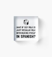 Soy Milk Acrylic Block
