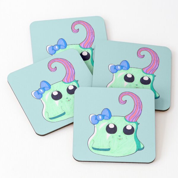 Item preview, Cute Green Fluffy Alien Creature designed and sold by Harold-Inks.