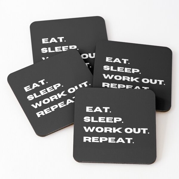 Item preview,  EAT SLEEP WORKOUT REPEAT designed and sold by Imaginative Expressions⭐️ ⭐️ ⭐️ ⭐️ ⭐️.