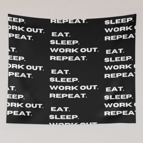 Item preview,  EAT SLEEP WORKOUT REPEAT designed and sold by Imaginative Expressions⭐️ ⭐️ ⭐️ ⭐️ ⭐️.