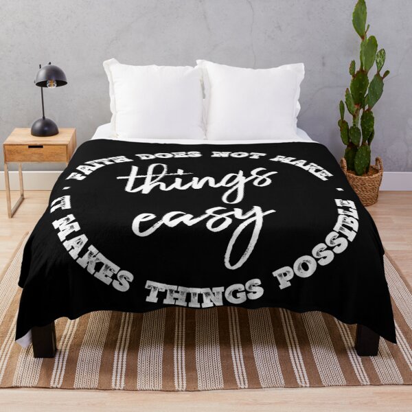 Item preview, Luke 1:37 | Faith does not make things easy, It makes things possible: designed and sold by Rcasadesign.