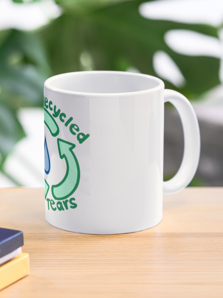 boy tears mug