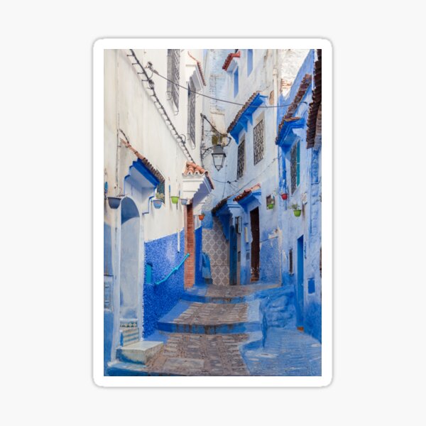 Moroccan Blue town Chefchaouen  Sticker