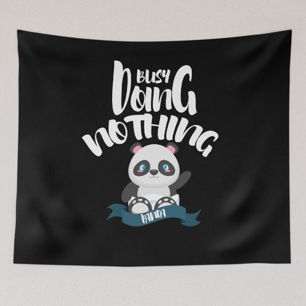 Item preview, busy doing nothing panda t-shirt  designed and sold by Perfectstyles.
