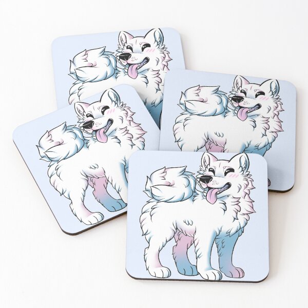 Item preview, Smiley Samoyed - Black Lines designed and sold by leashonlife.