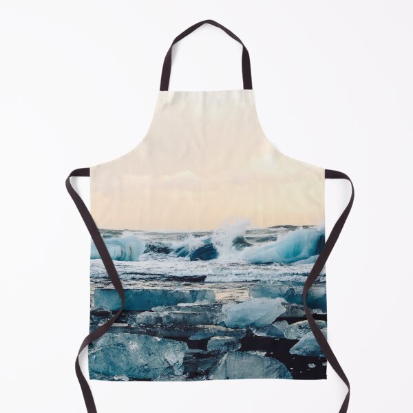 Item preview, Waves Crashing on the Ice of Diamond Beach, Iceland at Sunset designed and sold by Carrie Lyman Photography.