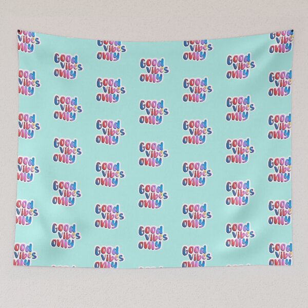 Item preview, Good Vibes Only Colourful Face Mask designed and sold by SetstoRise.