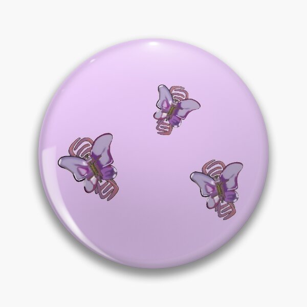 Item preview, Clear Purple Butterfly Clips designed and sold by CatharticTick.