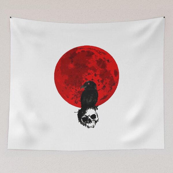 Item preview, red bloodmoon t-shirt design  designed and sold by zouhairchnafa.