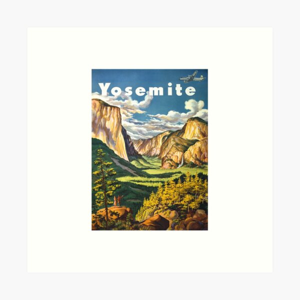Yosemite Travel Art Print