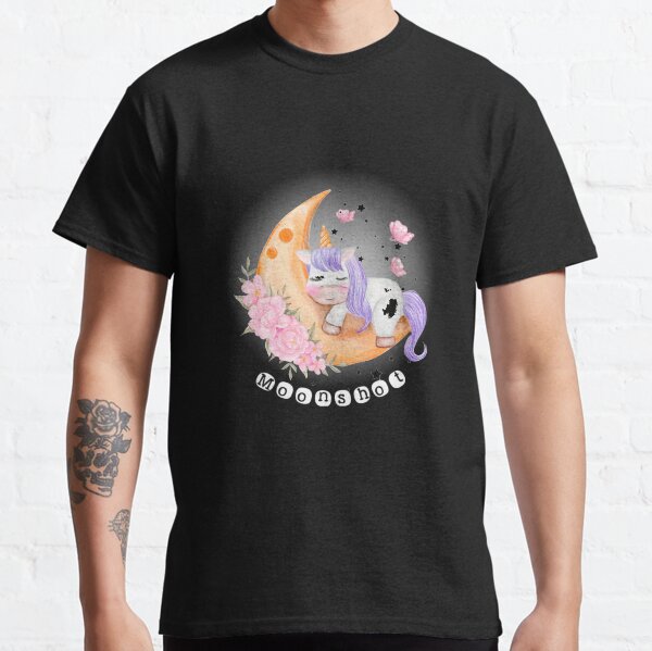 moon shot unicorn t shirt Classic T-Shirt