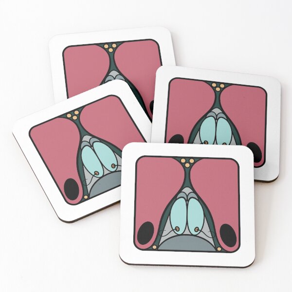 Item preview, Fly cartoon head square (turquoise) designed and sold by TiffanyYau.