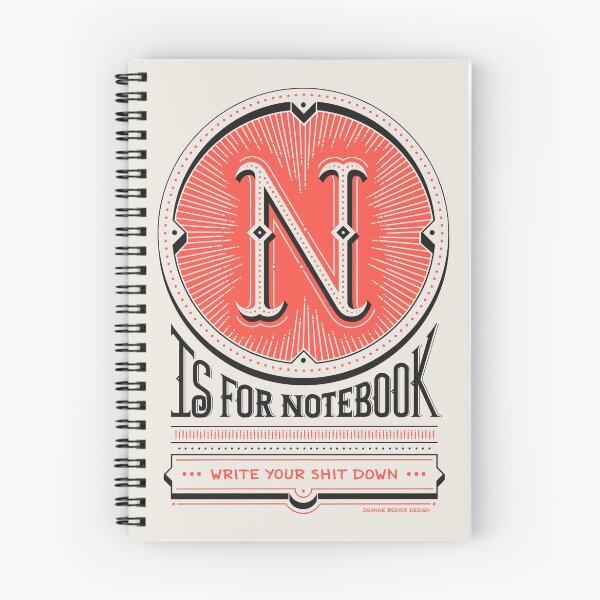Item preview, N - Hand Lettered Dropcap designed and sold by DeAnne Bedier.