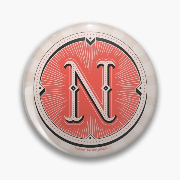 Item preview, N - Hand Lettered Dropcap designed and sold by DeAnne Bedier.