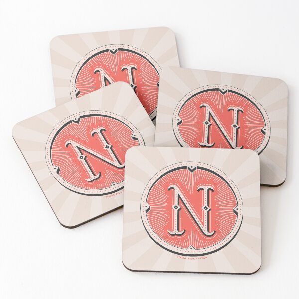 Item preview, N - Hand Lettered Dropcap designed and sold by DeAnne Bedier.