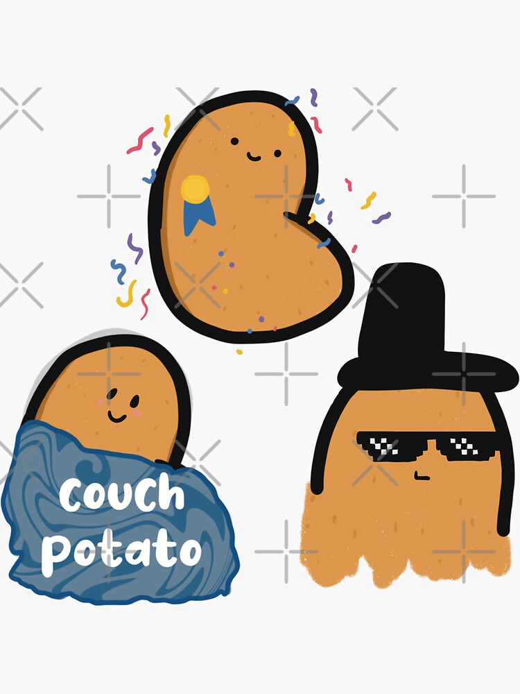 Cute Potatoes Sticker For Sale By Readyrichell Redbubble