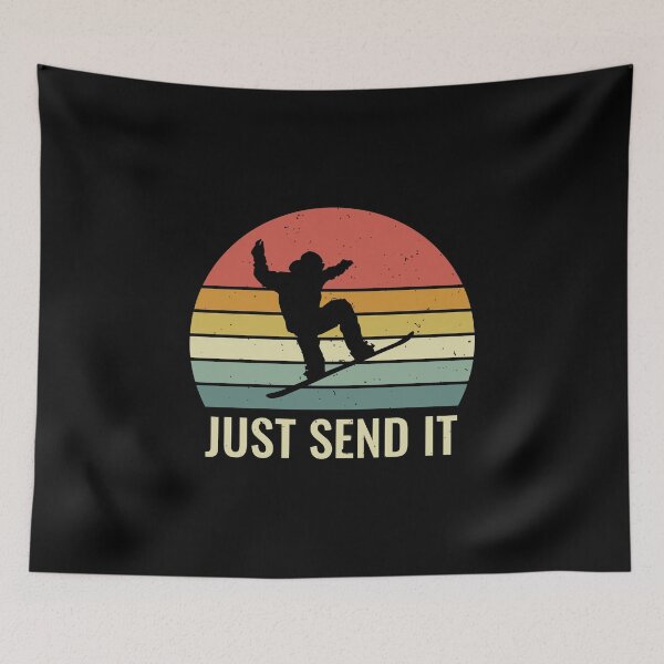 Item preview, Vintage Snowboarding Design - Just Send It designed and sold by EstelleStar.