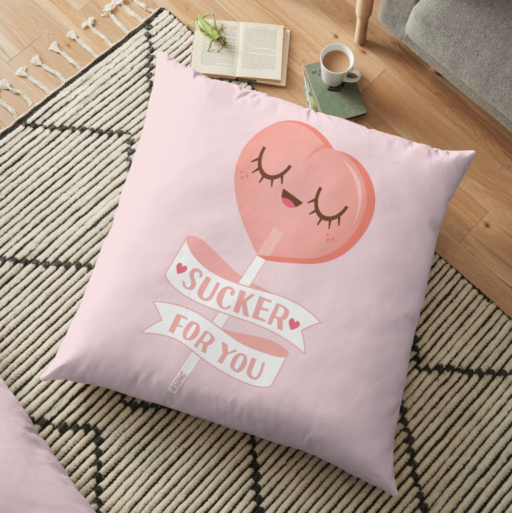 Just Peachy Lollipop / Sucker For You Floor Pillow