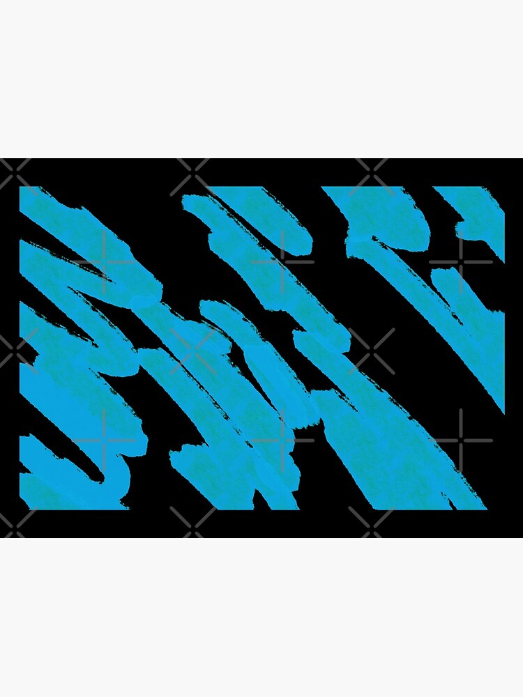 Blue Brushstrokes Abstract by that5280lady
