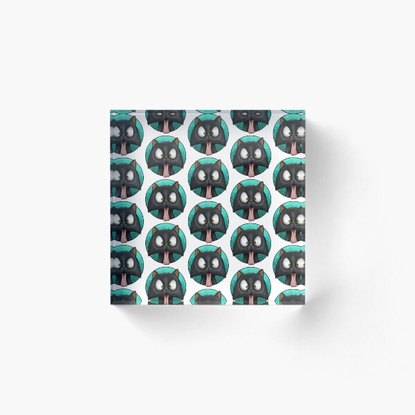 Cats With Their Tongues Out Acrylic Block