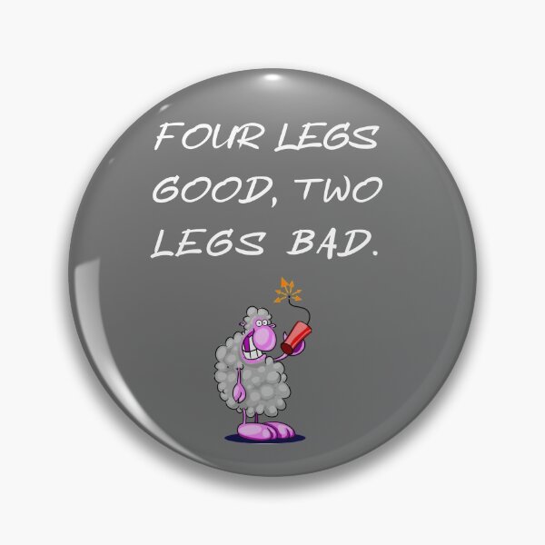 Item preview, Four legs good two legs bad gray designed and sold by oxoxoxo.