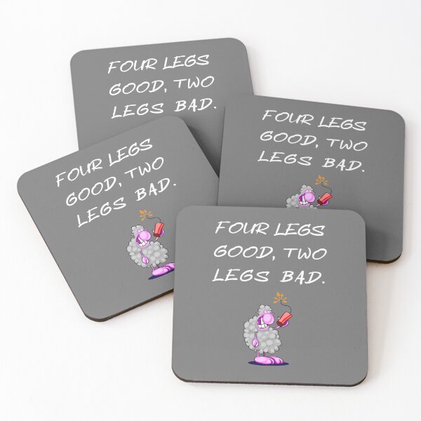 Item preview, Four legs good two legs bad gray designed and sold by oxoxoxo.