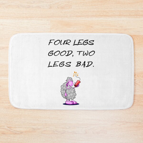 Item preview, Four legs good two legs bad white designed and sold by oxoxoxo.