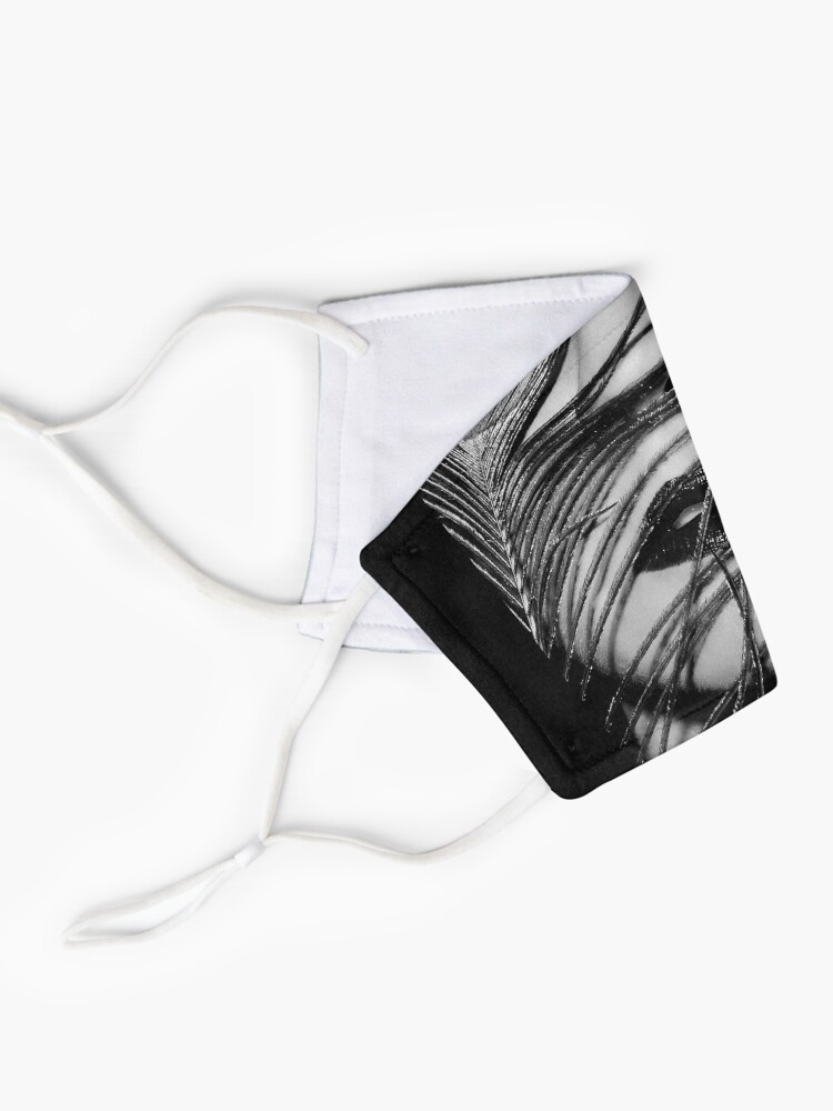 Alternate view of Peacock feather and eye Mask