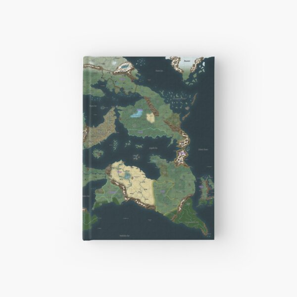 Vathis Map Hardcover Journal