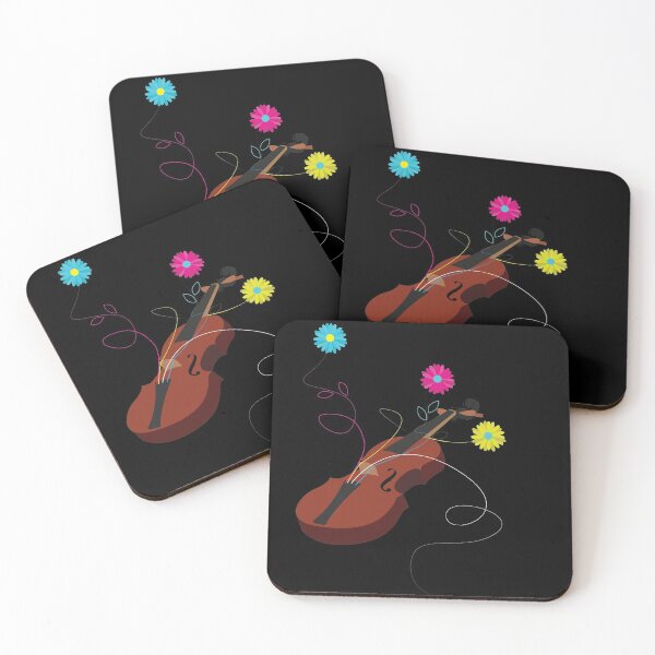 Item preview, Electric Violin with Flowers designed and sold by blb1014.